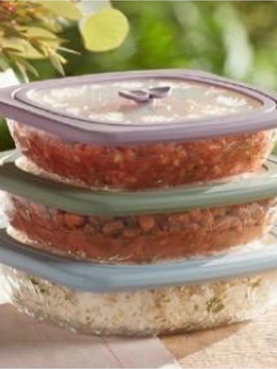 Princess House Other - Princess House 3pc Wildflower Containers